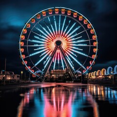 ferris wheel at night