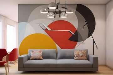 Wall painting ideas minimalist Made with Generative AI