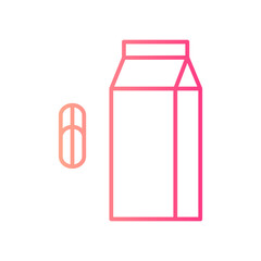 oat milk gradient icon