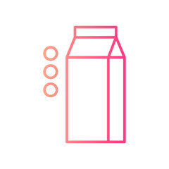 soy milk gradient icon
