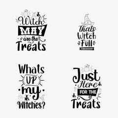 Happy Halloween vector typography set. Set of Halloween celebration collection with retro grunge effect. Halloween Concept for shirt or logo, print, stamp poster, greeting card, party invitation.