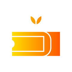 vegan cheese gradient icon