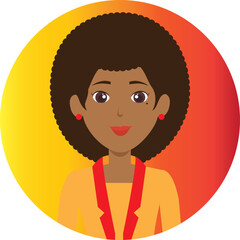 Face vector hand drawn profile