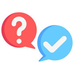 Conversation icon often used in design, websites, or applications, banner, flyer to convey specific concepts related to Assessment, educational, evaluative, and analytical purposes.