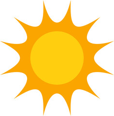 Sun gatoon pattern dark orange outer circle light orange