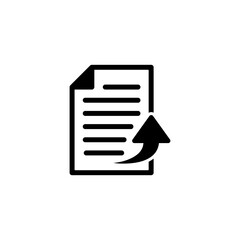 Obraz premium Export Document, Share Document, Send Document, Submit Document Vector Icon
