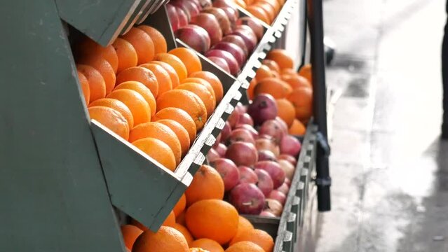 orange fruit display for sale at shop 