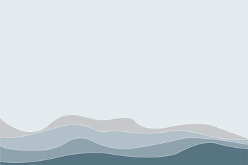 Abstract of background vector. Design japanese style of line wave of blue background. Design print for illustration, magazine, cover, card, background, wallpaper. Set 4