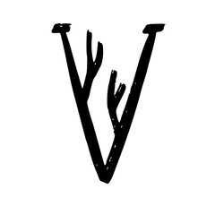 Black Alphabet Letters Illustration