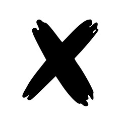 Black Hand Drawn Alphabet Letters Illustration