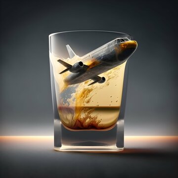 graphic design B52 cocktail shooter ultra realistic super details 