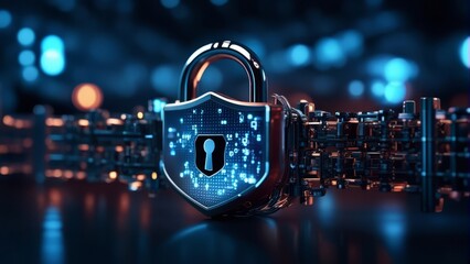 yber security protection.cyber security concept, user privacy security and encryption
