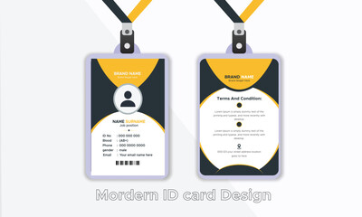 Creative and premium ID Card Template Design.