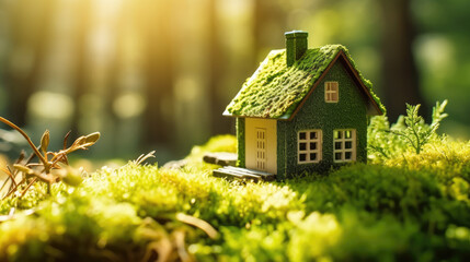 Small house in the forest