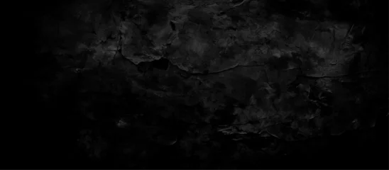Fototapeten Black dark black grunge textured concrete stone wall background. Black wall texture rough background dark concrete floor or old grunge background with black. dark black wall texture background. © Vector point