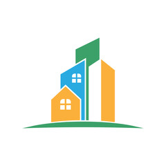 House apartment logo icon design