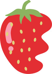 Strawberry Alphabet Letter E