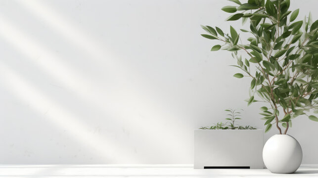 Plant in a vase, Background
