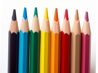 Fototapeta premium pencils isolated on white background