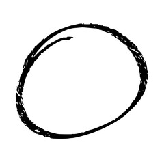 Abstract Simple Circle in Black