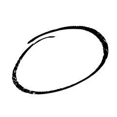 Abstract Simple Circle in Black