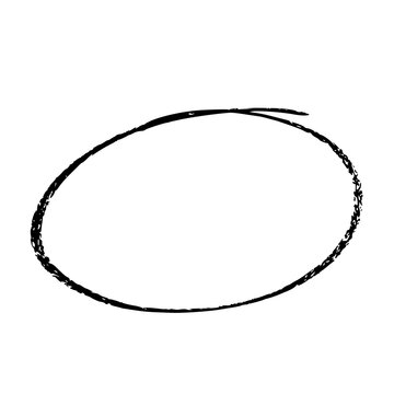 Abstract Simple Circle in Black