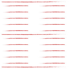 Digital png illustration of red abstract linear shape on transparent background