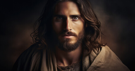 portrait of Jesus Christ, savior of mankind