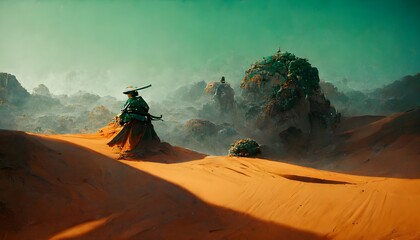 samurai green desert sand 8k unreal engine unreal render 8k 
