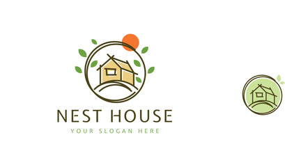 Modern Nest House Logo
