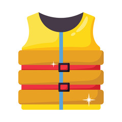 Swimming jacket vector colorful Stickers icons Design illustration. EPS 10 File