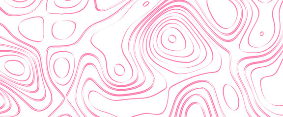 Vector The stylized height of the topographic contour in lines and contours  with a transparent background.