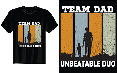 TEAM DAD UNBEATABLE DUO T-SHIRT 