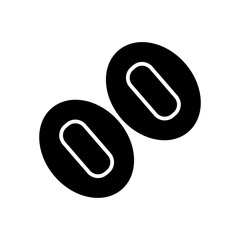 soybean glyph icon