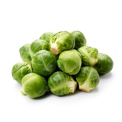 Brussels sprouts isolated on a white background