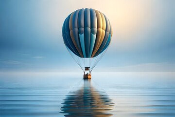 hot air balloon generated by AI