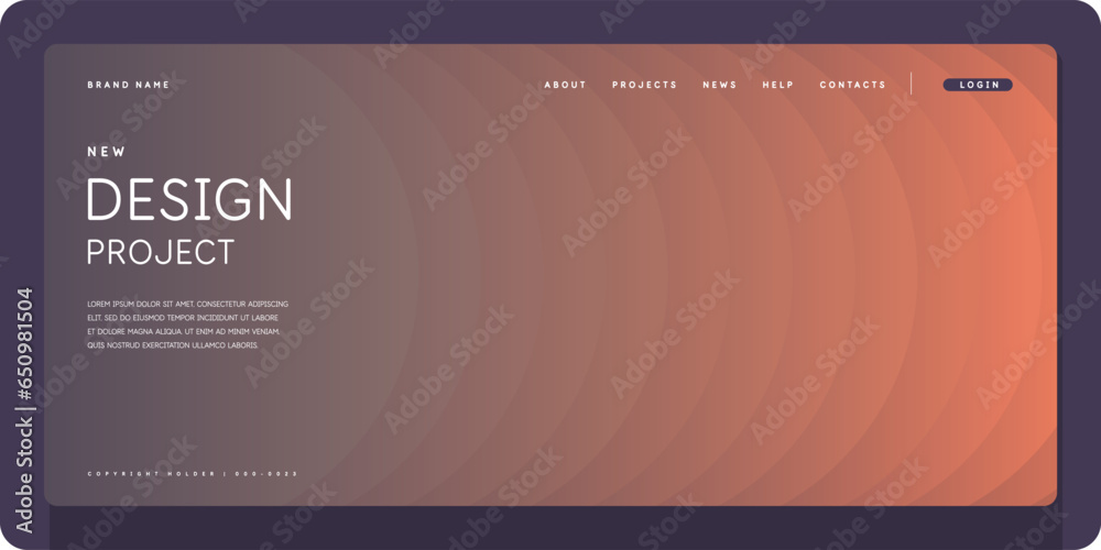 Poster template for the design and placement of text. modern stylish graphics with geometric shapes. a page