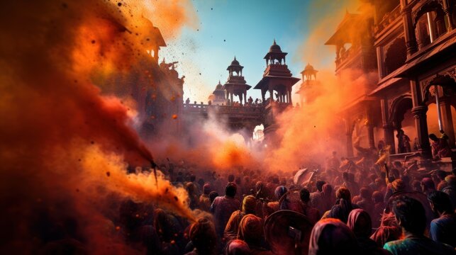 Holi (India): Holi is a festival of colors where people joyfully throw colored powder and water at each other. To celebrate the arrival of spring