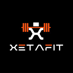 Letter X Logo With barbell. Fitness Gym logo. Logo design for gym and fitness.