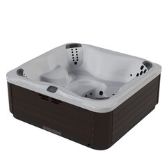 bathtub isolated on a transparent background, 3D illustration, and a CG render