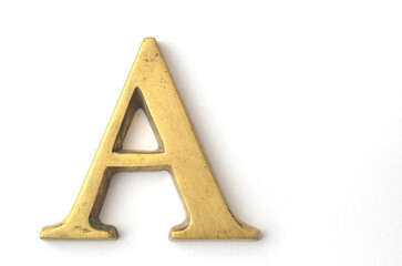 golden letter a