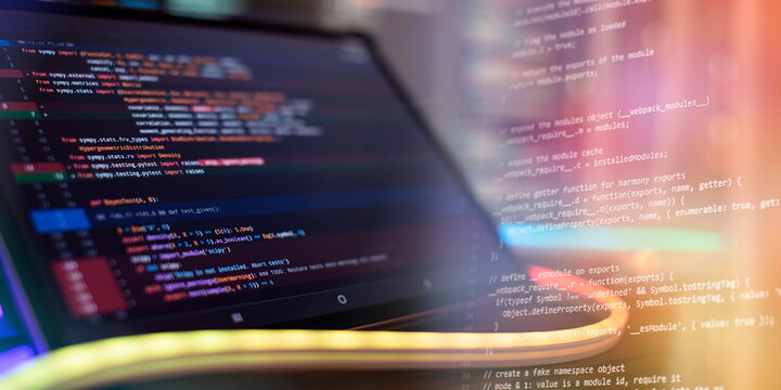 Software Programming Work Time. Code text written and created entirely by myself.