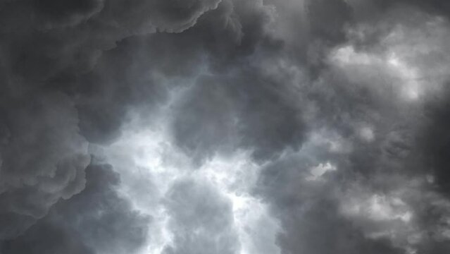 The thundercloud and lightning 4k.