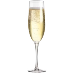 Deurstickers Yellow golden champagne glass isolated on transparent © kilimanjaro 