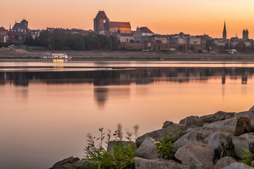 sundown, jezior, woda, niebo, krajobraz, charakter, wschody, słońce, rzeka, chmura, wieczorny, chmura, poranek, dzisiejszy wieczór, drzew, lato, spokojny, drzew, pomarańcz, brzask,  © Krzysztof  Jaworski