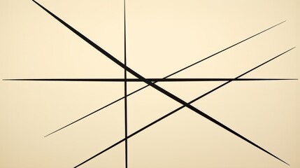 Balanced Intersection Lines: Geometric Minimalism Expresses Harmony
