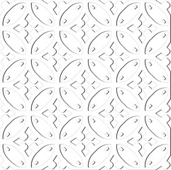 Abstract  background with figures from lines. Black and white texture for web page, textures, card, poster, fabric, textile. Monochrome pattern. Repeating design.