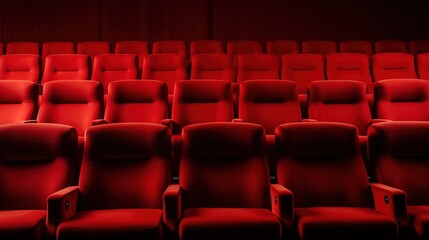 red velvet seats in theater