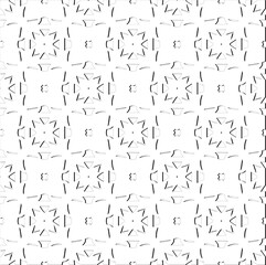 Abstract  background with figures from lines. Black and white texture for web page, textures, card, poster, fabric, textile. Monochrome pattern. Repeating design.