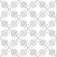 Abstract  background with figures from lines. Black and white texture for web page, textures, card, poster, fabric, textile. Monochrome pattern. Repeating design.